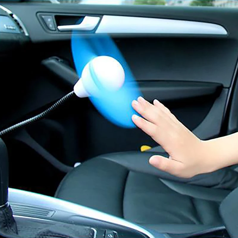 Автомобильный гибкий охлаждающий вентилятор Gooseneck мини автомобильный для