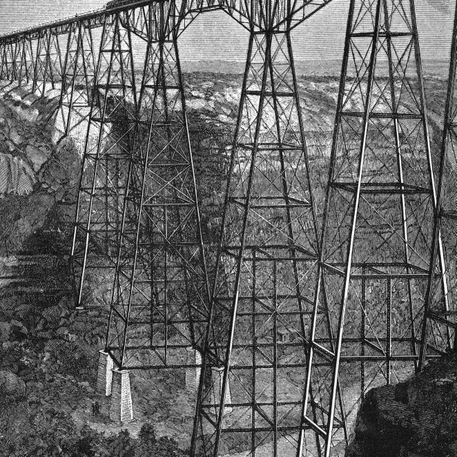 Pecos Viaduct Texas постер печать Мэри Эванс Picture Library (18X24)|Таблички и знаки| |