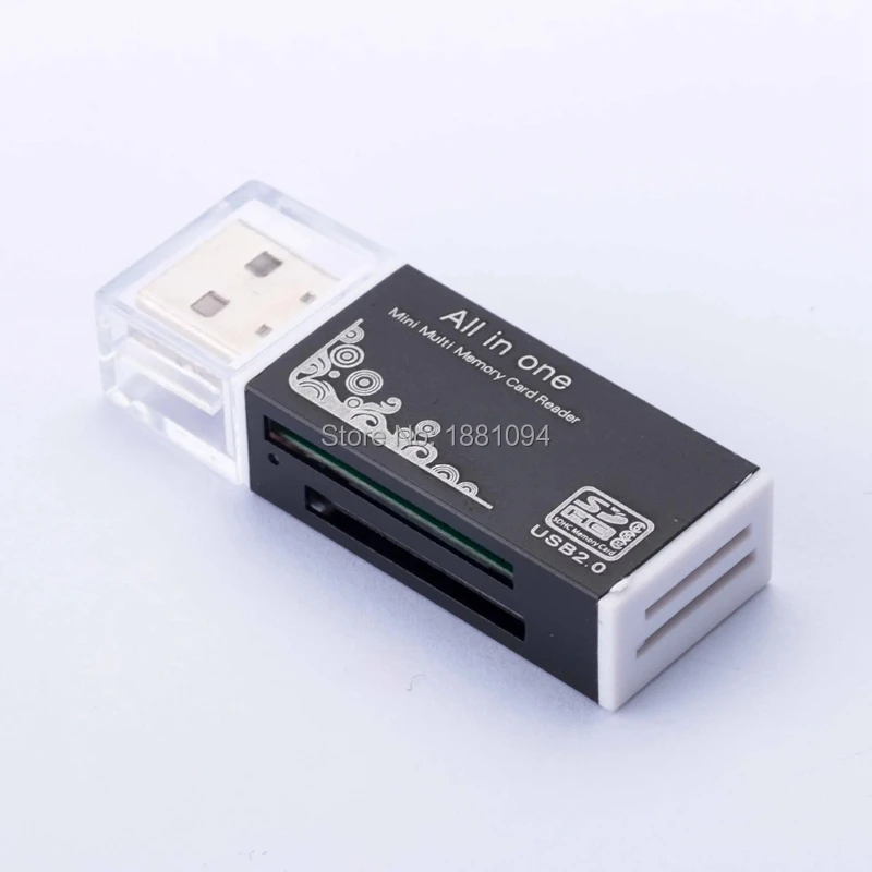 Считыватель карт памяти SD 100 шт./лот Multi in 1 для Pro Duo Micro TF M2 MMC SDHC MS|Картридеры| |