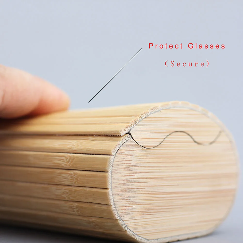 1 шт. коробка для очков модные бамбуковые Защитные солнцезащитные очки держатель