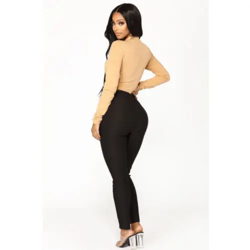 Женские обтягивающие эластичные брюки с бантиком Джеггинсы узкие повседневные
