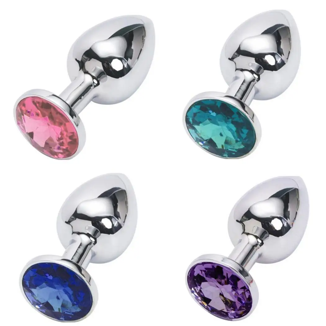 Anal Beads Crystal Jewelry Heart Butt Plug Stimulator Sex Toys Dildo Stainless Steel Hot Sale |