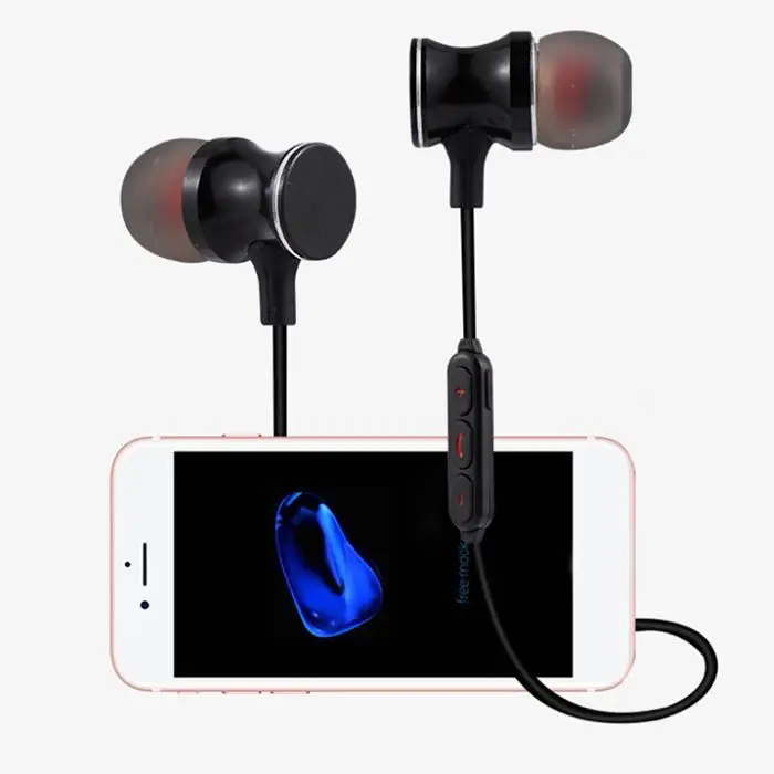 Магнитные беспроводные Bluetooth стерео в ухо тренажерный зал Повседневная и т. д. 68