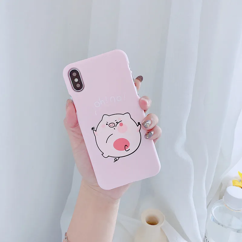 Мультфильм милый поросенок телефон назад для iphone6 6S 6 plus 7 плюс Жесткий