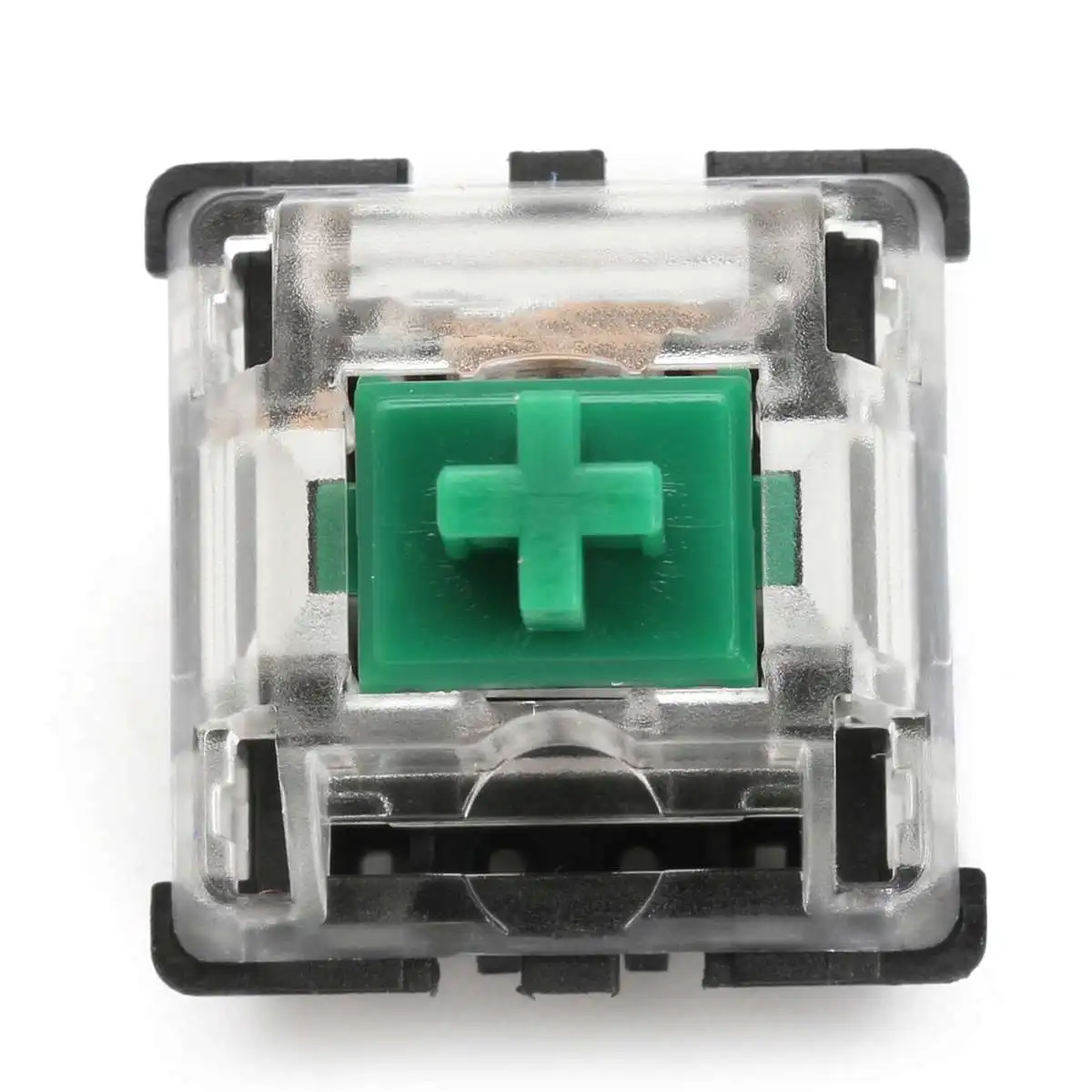 10 шт. RGB механический переключатель клавиатуры 3 Pin для Cherry MX Gateron SMD KeyCap зеленый