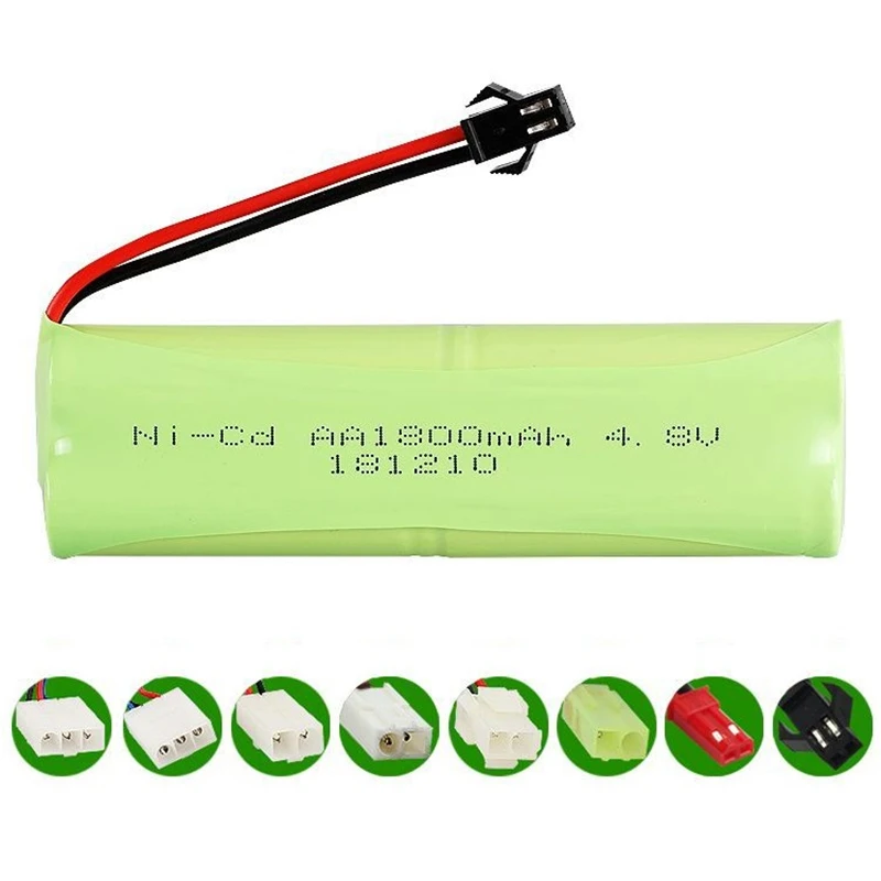 

(H model) 4.8v 1800mah NIcd Battery 4.8v Ni-MH battery pack for RC toy Car Boat GUN TANK Truck Trains RC toy model Battery 1pcs