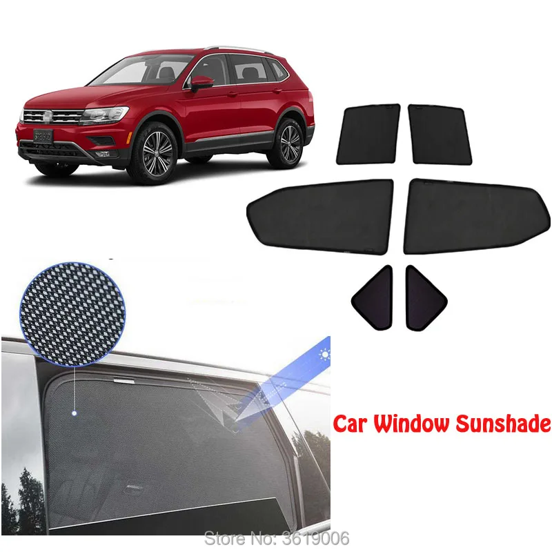 

6pcs High-end custom For Volkswagen Touran 2006-2015 card type magnetic car curtain sun shade car window shade car styling