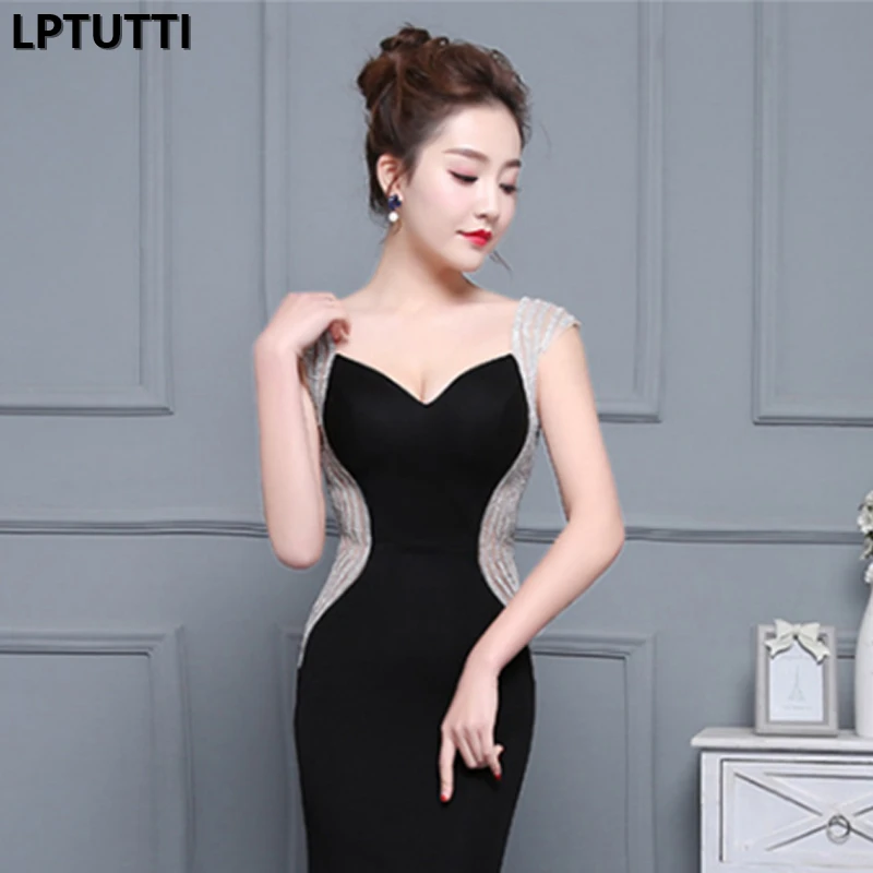 LPTUTTI Crystal New For Women Elegant Date Ceremony Party Prom Gown Formal Gala Events Luxury Long Evening Dresses | Свадьбы и