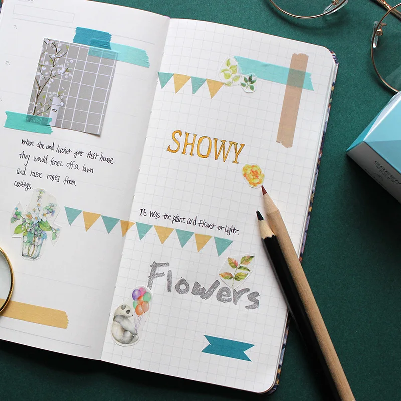 4 шт./кор. однотонная Васи лента декоративная Маскировочная сделай сам Скотч для