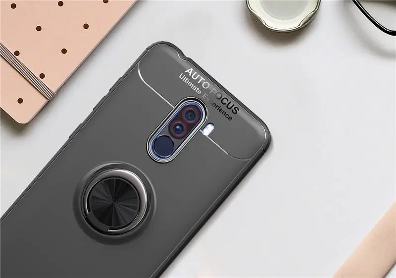 Чехол для Xiaomi Mi Pocophone F1 автомобильный держатель подставка магнитный кронштейн