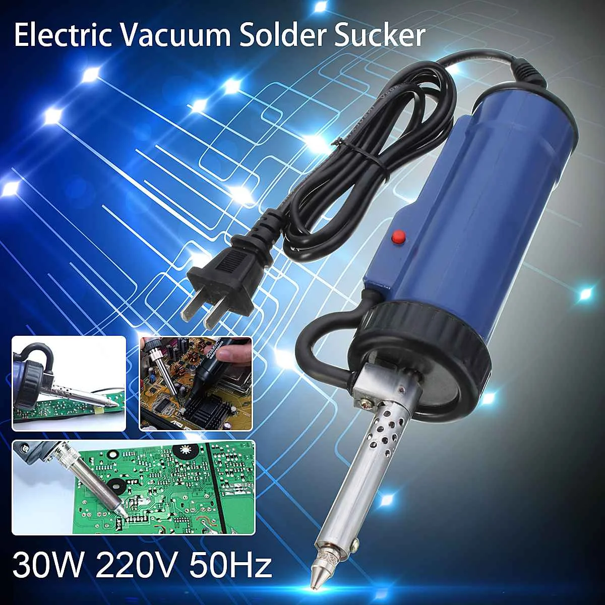 30W 220V 50Hz отсос припоя Электрический вакуумный демонтажный насос железа Пистолеты