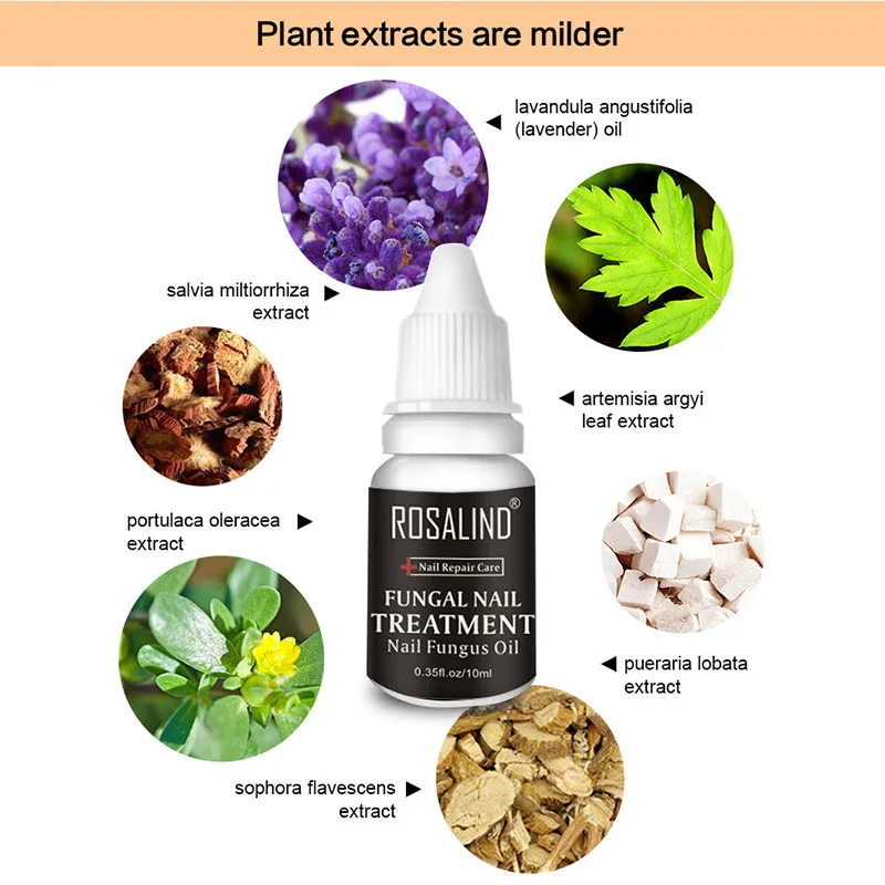 Rosalind 1 шт. грибковая эссенция для ремонта ногтей Удаление жидкости 10 мл Чистка