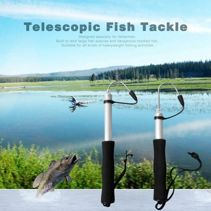 

120Cm Telescopic Hook Fish Aluminum Alloy Spear Hooks Control Fishing Tackle Tool