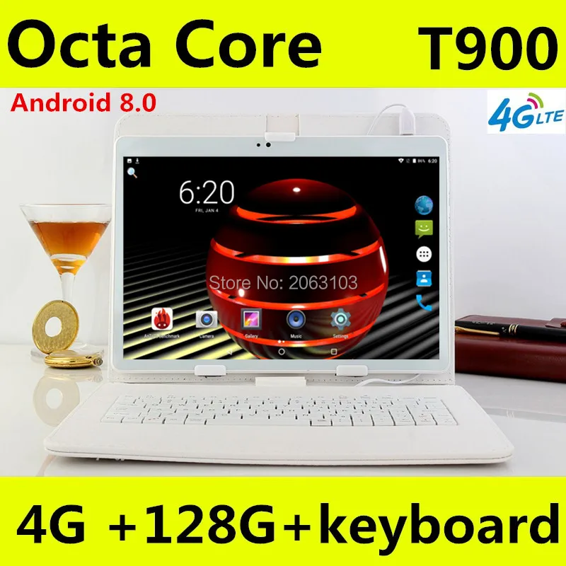 Android 8 0 GPS планшет 10 дюймов Восьмиядерный 3G 4G FDD LTE телефонный звонок 4 Гб RAM 128 ГБ ROM