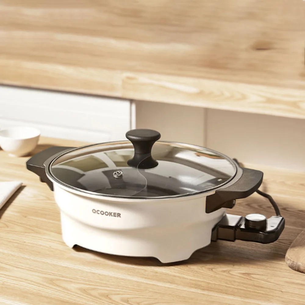 OUPIN OCOOKER Электрический антипригарный горшок многофункциональный 2 сетки 1500 Вт 4 л
