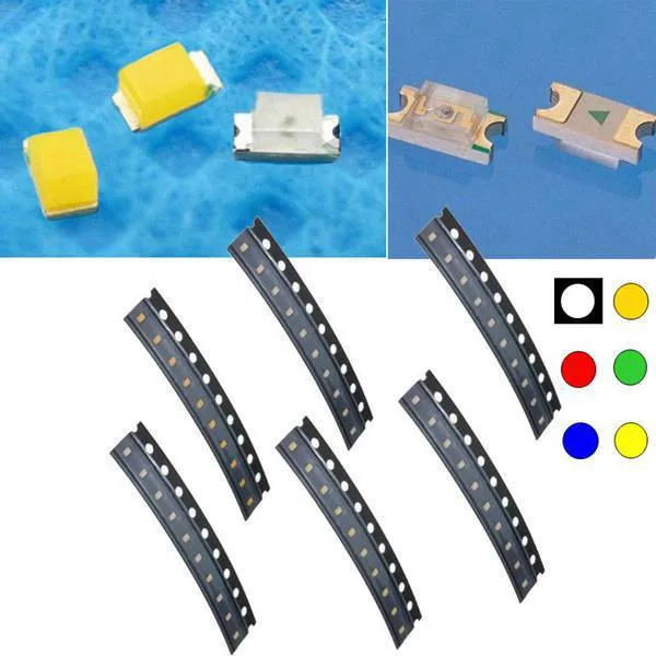 

Smuxi Super bright 10 pcs 0603 Colorful SMD SMT LED Light Lamp Beads For Strip Lights 10mA 3.0-3.2V