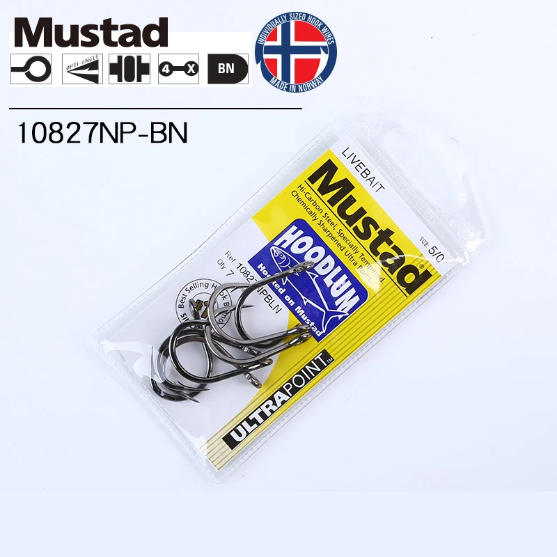 1 упаковка # 12/0 Mustad глубоководная рыбалка 10827NP 4X прочные крючки живая приманка из