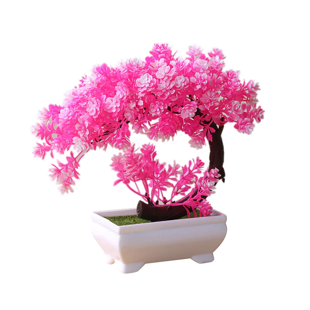 Fashion Simulation Fake Potted Bonsai Tree Artificial Plant Desk Ornament Home Decor Table Decoration | Дом и сад
