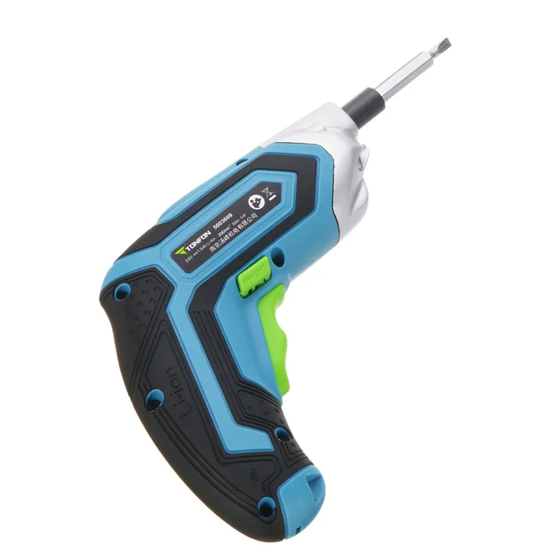 

Tonfon 3.6V Cordless Electric Screwdriver USB Rechargable Power Screw Driver LED Lighting With Screw Bits