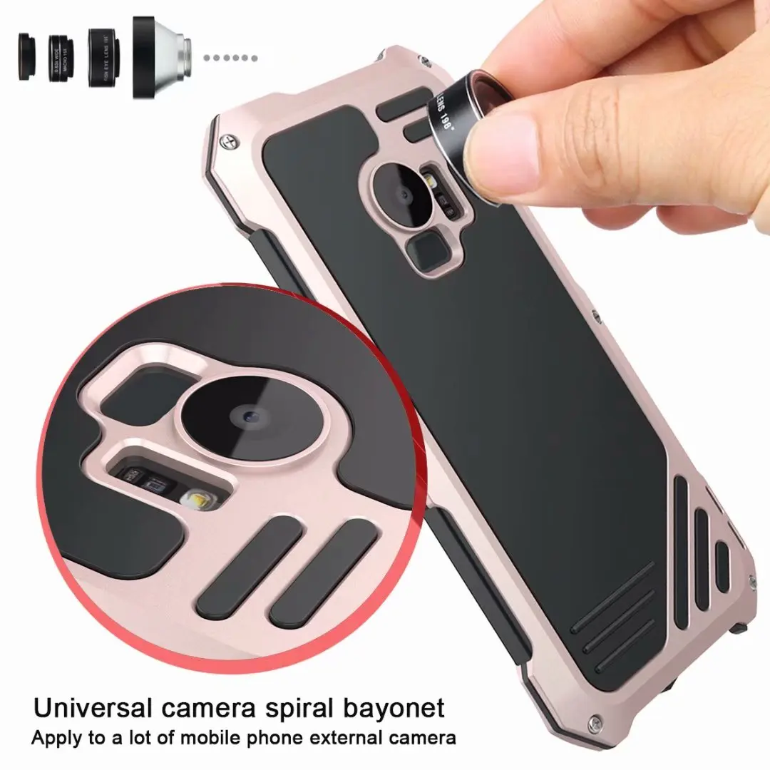 3 in 1 Lens Phone Cases For Samsung S9 S8 Plus iPhone XS Max XR X 8 7 6 6S Shockproof Macro Wide-angle Fisheye Lenses Case | Мобильные