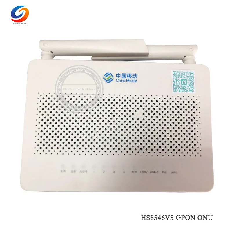 Оптовая продажа 10 шт. HS8546V5 GPON ONU ONT 4GE порт + 1TEL 2USB с 2 4G и 5G двухдиапазонный WiFi