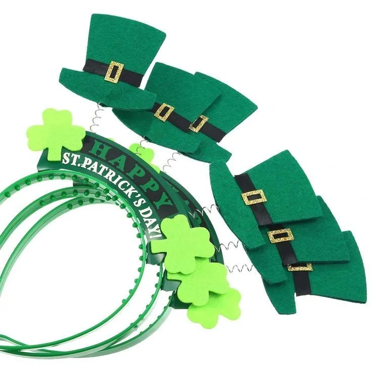 День Святого Патрика украшения очки головные уборы Lucky Green Clover Swirl Phopo воздушные