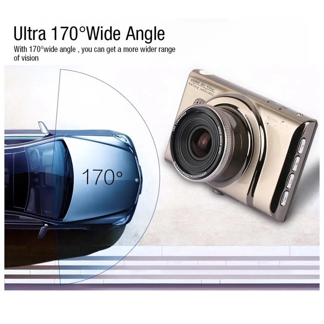 Антек A100 + 3 '񟞨 P Видеорегистраторы для автомобилей Камера Dash Cam 6G