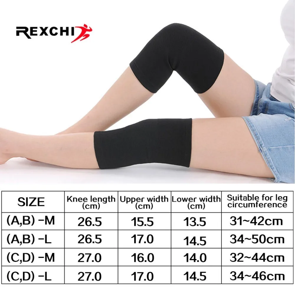 REXCHI 1 пара теплые наколенники бамбуковый уголь Защитное снаряжение для женщин и