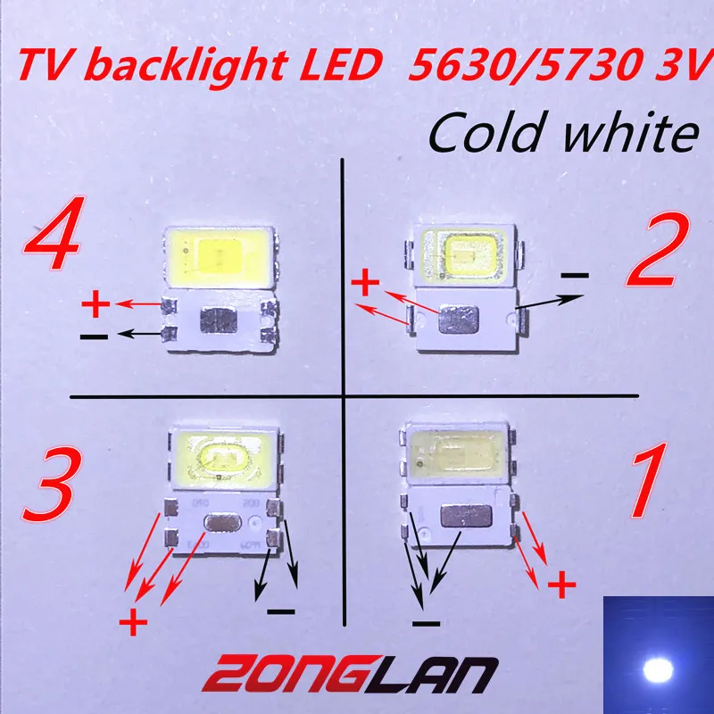 SAMSUNG lextar uni 5630 5730 3 в 0 5 Вт 1 LED подсветка телевизора SMD 1000 шт. 500 шт.|Подвесные