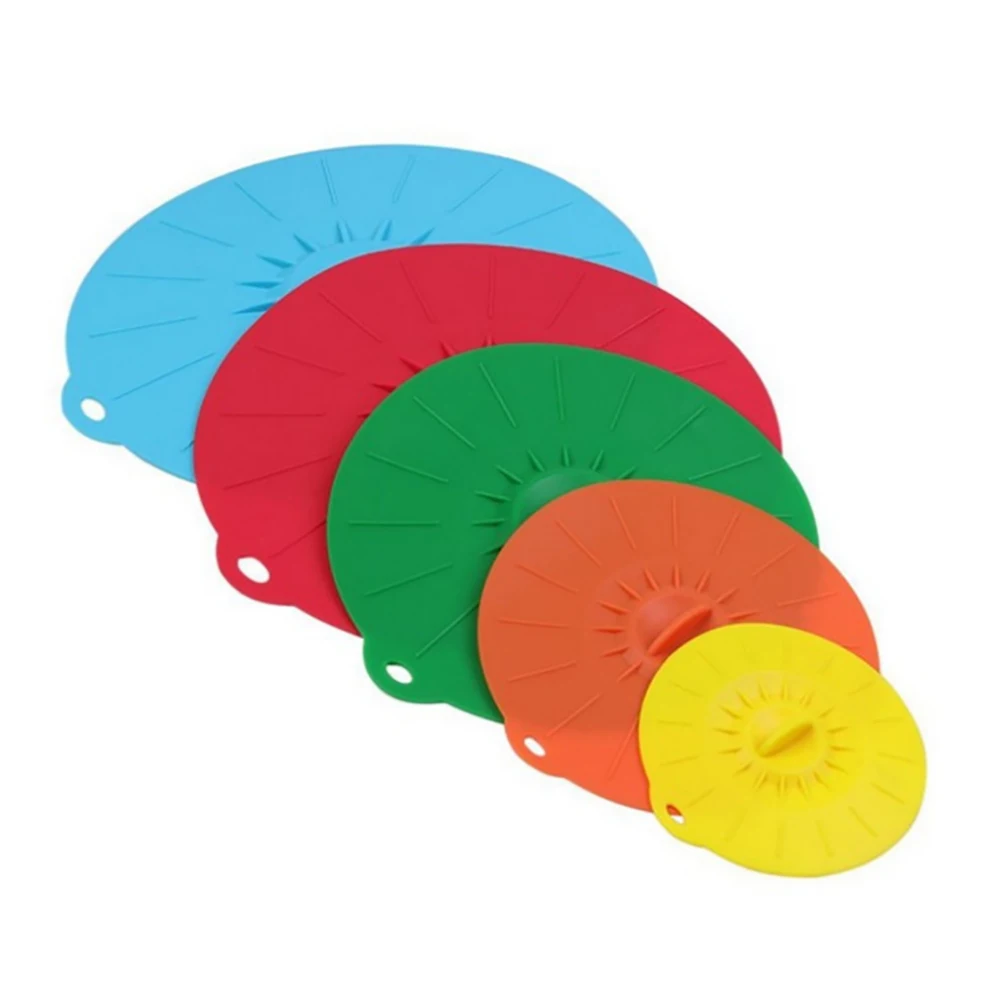 5 шт. силиконовые крышки для кухонных принадлежностей|Крышки сохранения