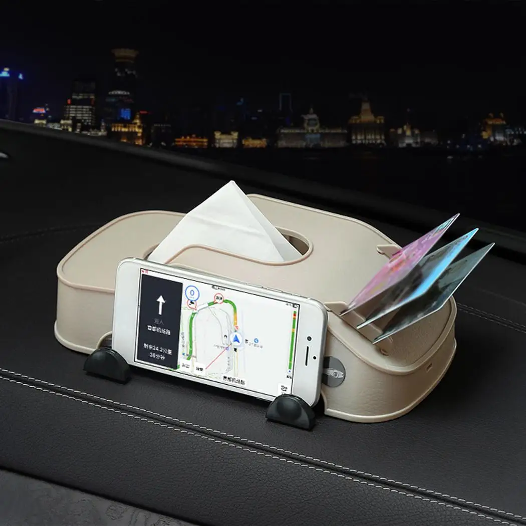 Multifunctional Car Tissue Box Paper Case Cover Phone Card Holder Storage Holding | Автомобили и мотоциклы