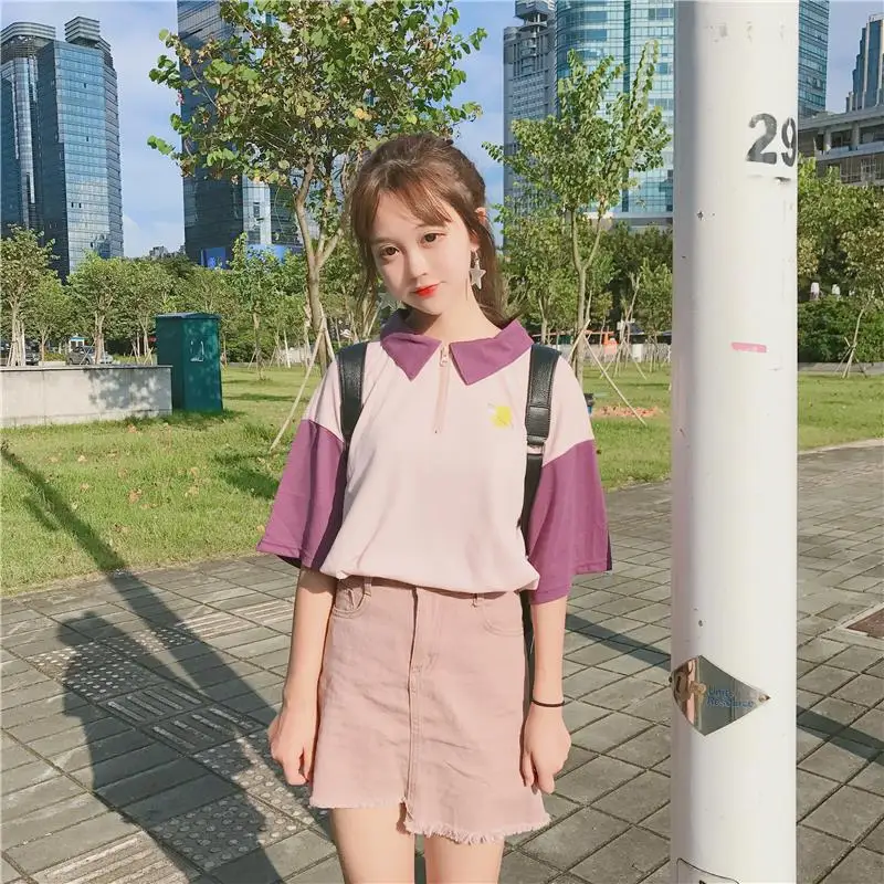 2019 Новая женская футболка Harajuku Kawaii Мультфильм Топы Футболка модная летняя |