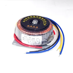 30 Вт вход 230 В переменного тока двойной 15 В и одиночный 9 В медный тороидальный аудио трансформатор для предусилителя усилителя DAC плата