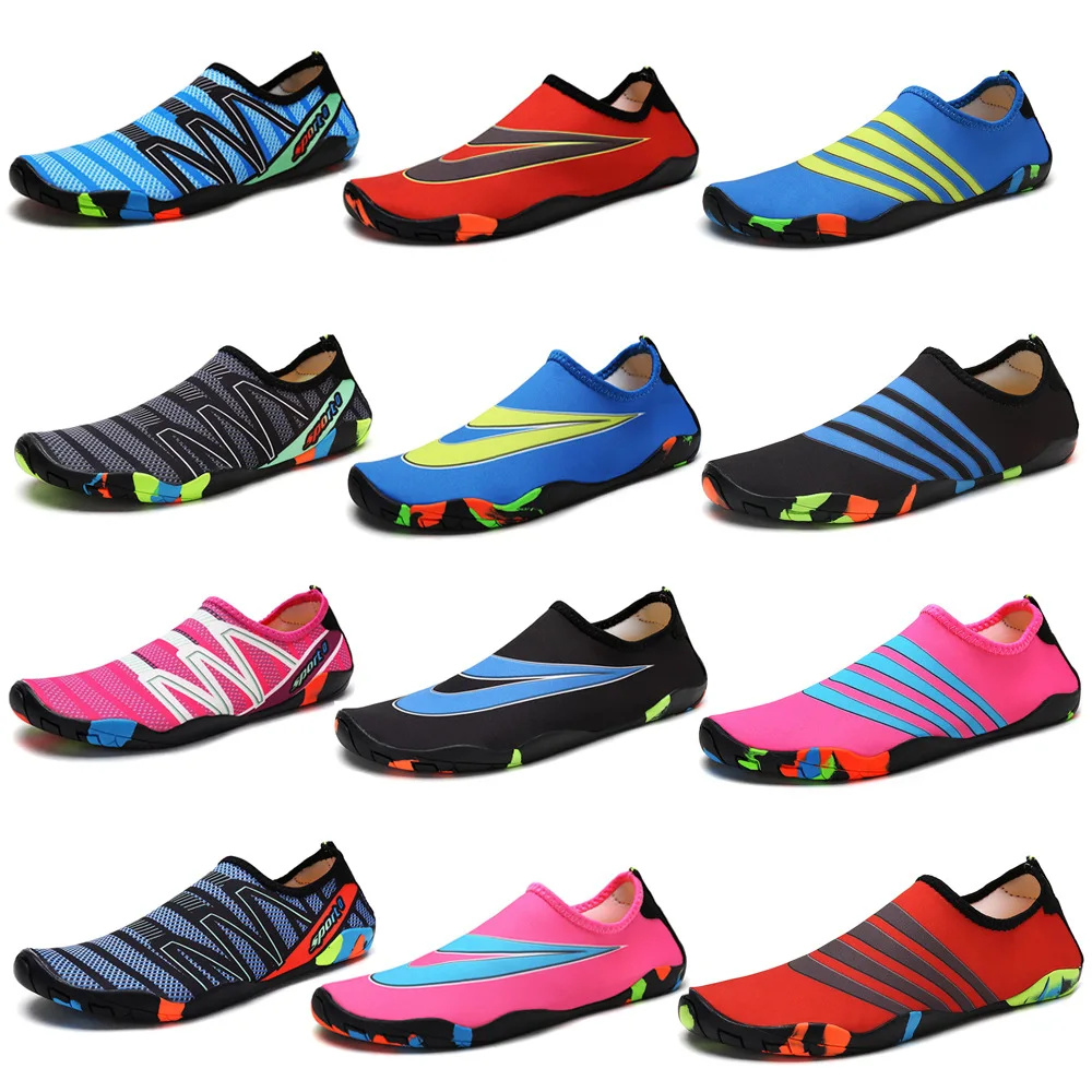 Акватуфли унисекс быстросохнущие кроссовки для плавания детей и взрослых