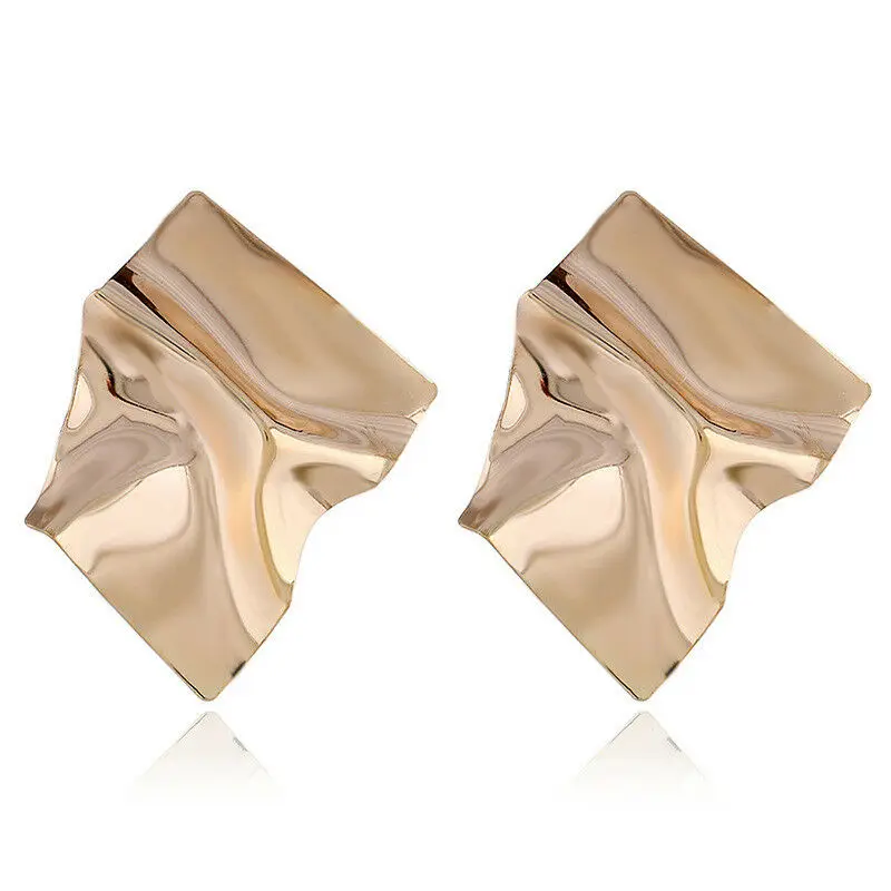 Geometric Boho Irregular Women Punk Earrings Charm Metal Trendy Femme Wholesale Jewelry Fashion | Украшения и аксессуары