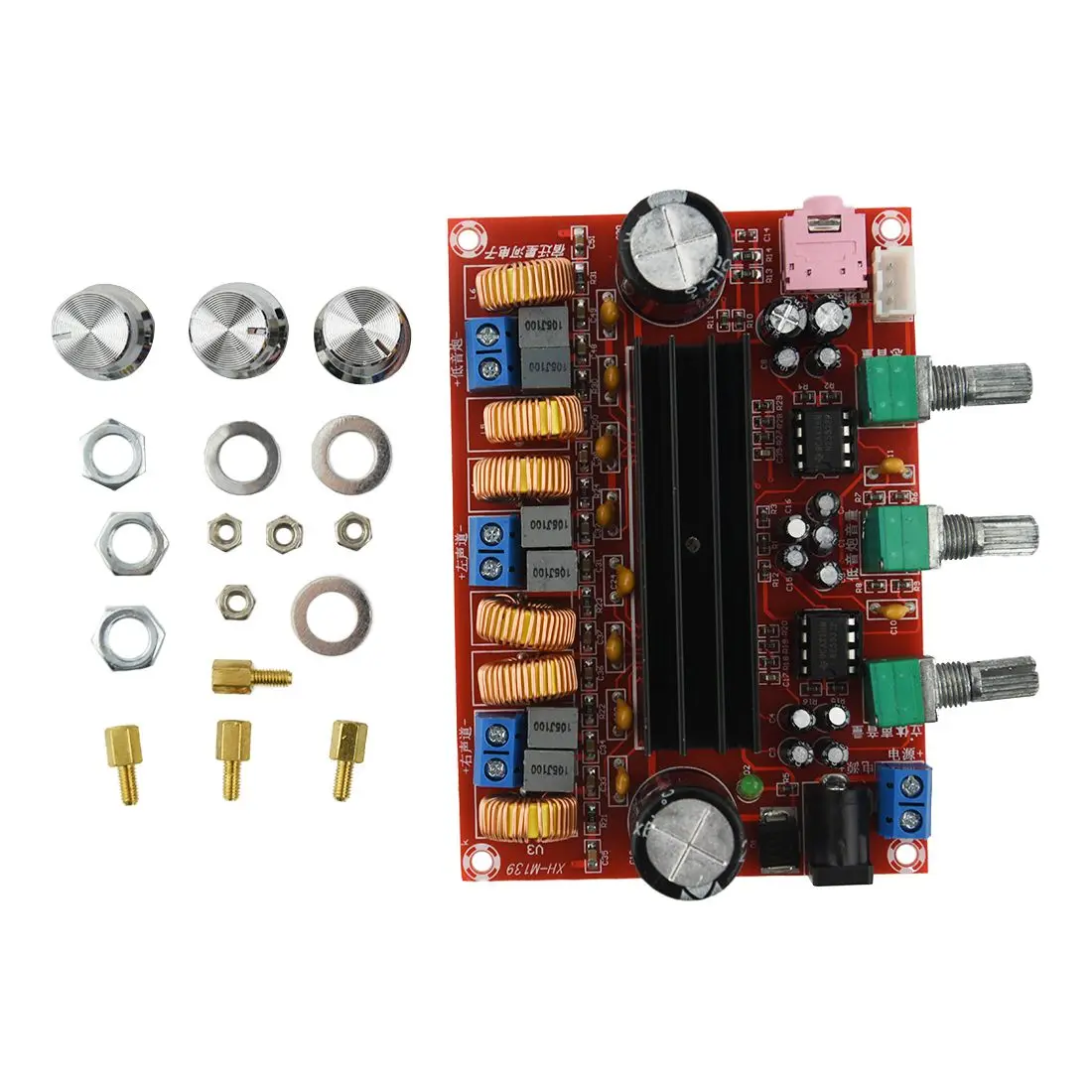 Fasdga Плата усилителя TPA3116D2 50Wx2 + 100W 2 1 канальный цифровой сабвуфер Мощность 12 ~