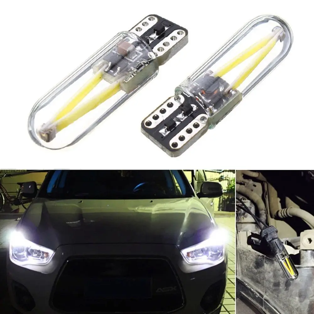 2шт белый DC 12 V 24 320LM 6500K 3W T10 194 168 W5W COB Светодиодный фонарь для номерного знака