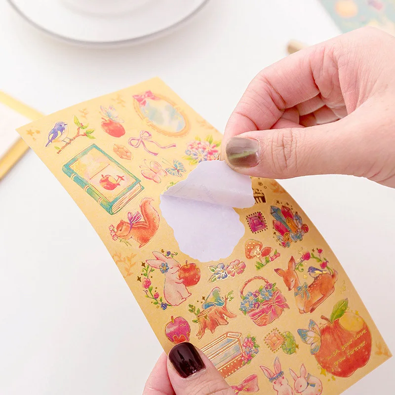 1 лист милые сказочные наклейки Kawaii клейкие мечта канцелярские для детей DIY
