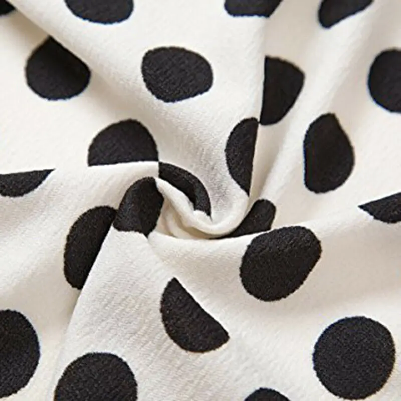 

Fashion Retro Women Polka Dot Skirt Audrey Hepburn Style Party Short Pleated Mini Skirt Beach Skirt
