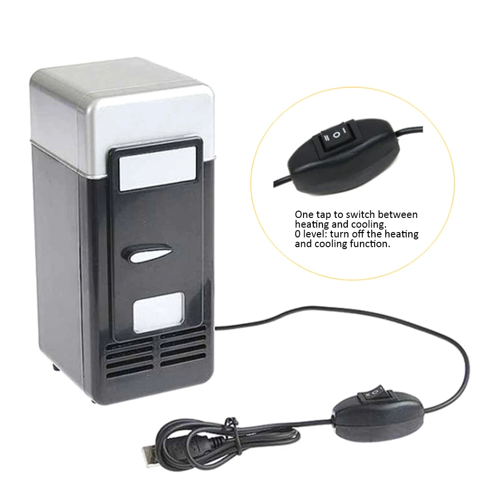Настольный мини холодильник USB гаджет банки для напитков охладитель с