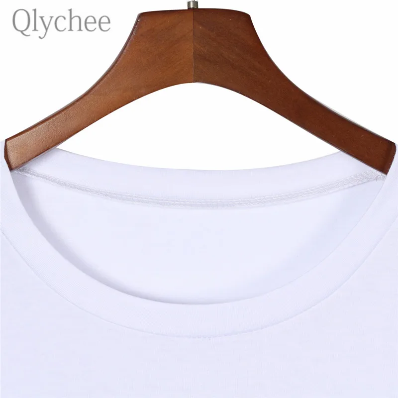 Женская белая футболка Qlychee Harajuku Dark с принтом головы аниме вырезом лодочкой и