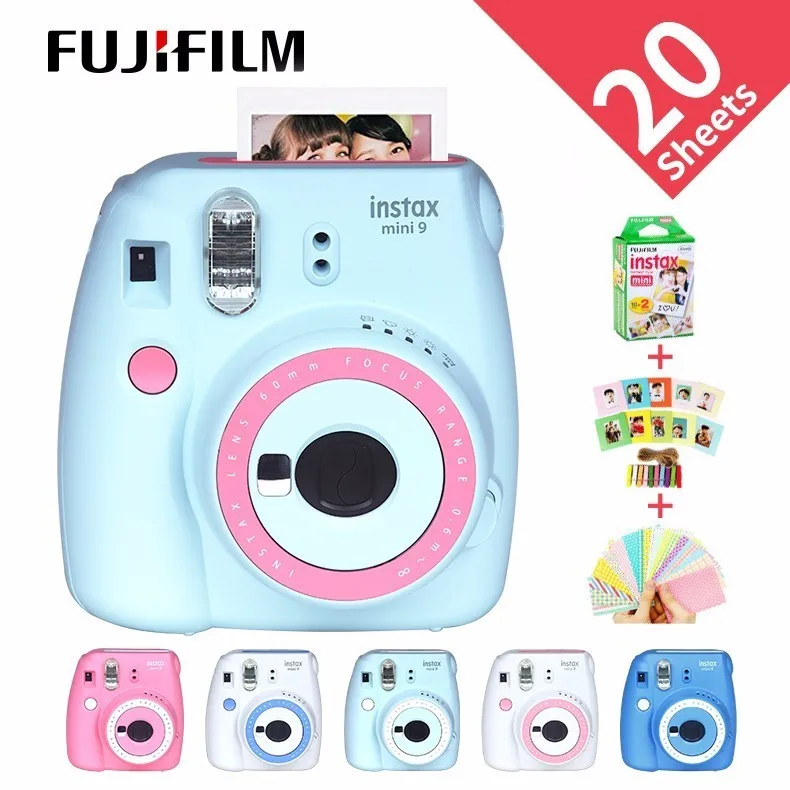 Новая камера Fujifilm Instax Mini 9 в подарок фотокамера пленка 6 цветах блокировка