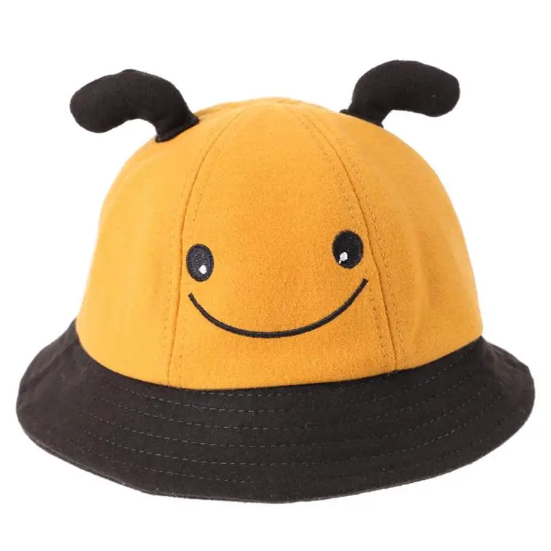Baby Infant Windproof Cartoon Animal Embroidery Bucket Caps Cotton Sunscreen Hat Accessories | Детская одежда и обувь