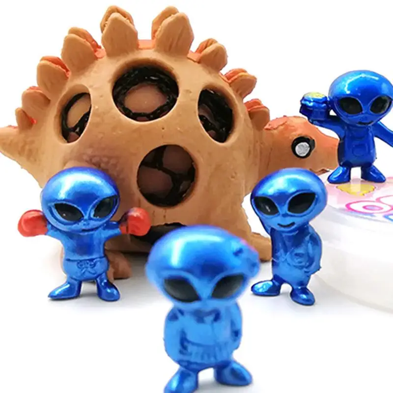 Креативная ПВХ фигурка из мультфильма 6 шт./компл. 3d чужой декор забавные