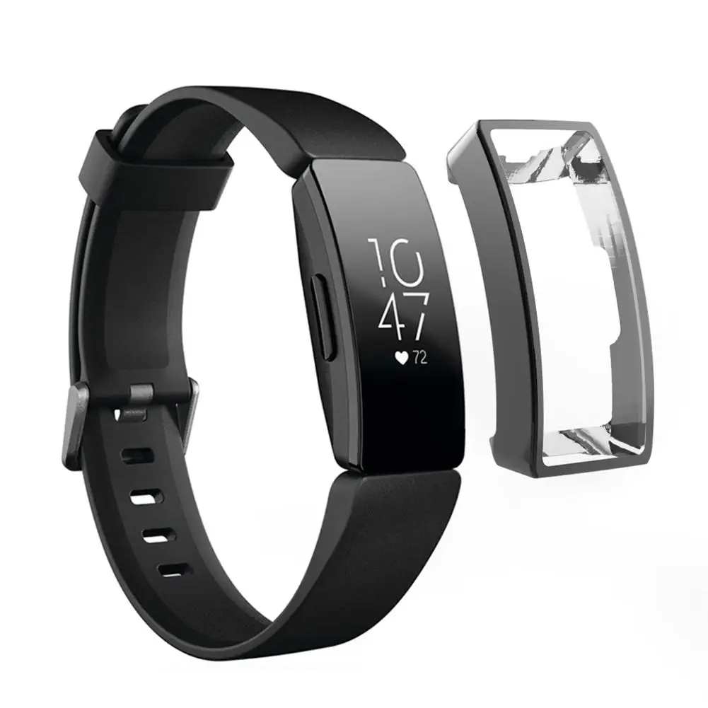 Часы защитный чехол Крышка Для Fitbit Inspire HR фитнес трекер ТПУ Гальванических