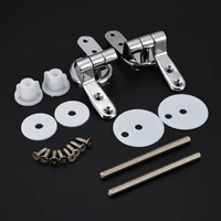 set alloy replacement toilet seat hinges mountings set chrome with fittings screws for toilet accessories