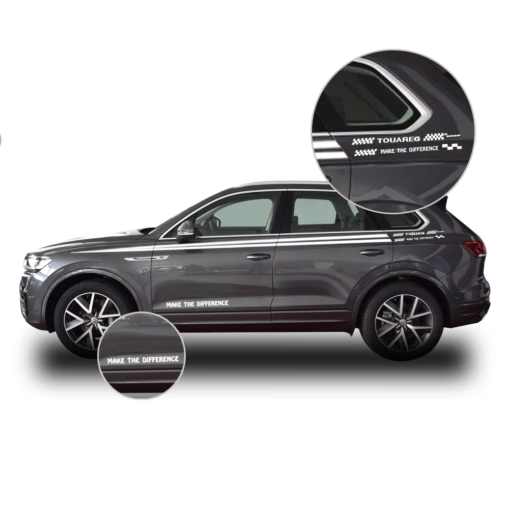 Автомобильная наклейка сделай сам для Volkswagen Touareg на боковой кузов автомобиля