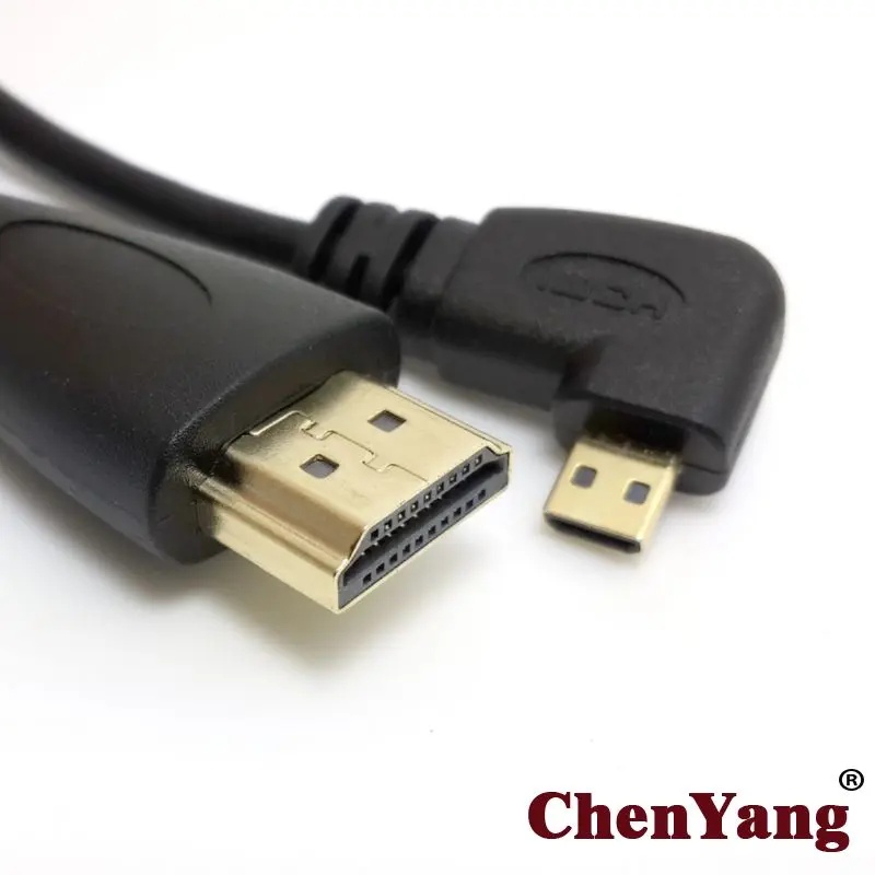 

CYSM Right Angled Type 90 Degreee Micro HDMI-compatible D Type Male to HDMI-compatible Male Cable Xoom 5ft