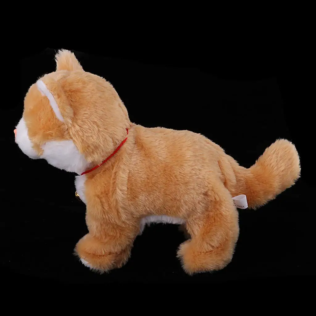 Электронный плюшевый Кот мяу кукла имитация игрушки украшение дома развивающие