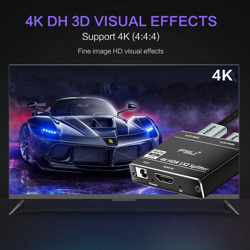 HDMI сплиттер 1 в 2 Out HDCP 4K 3D Full HD видео 0 к переключатель 3 усилитель раздельный